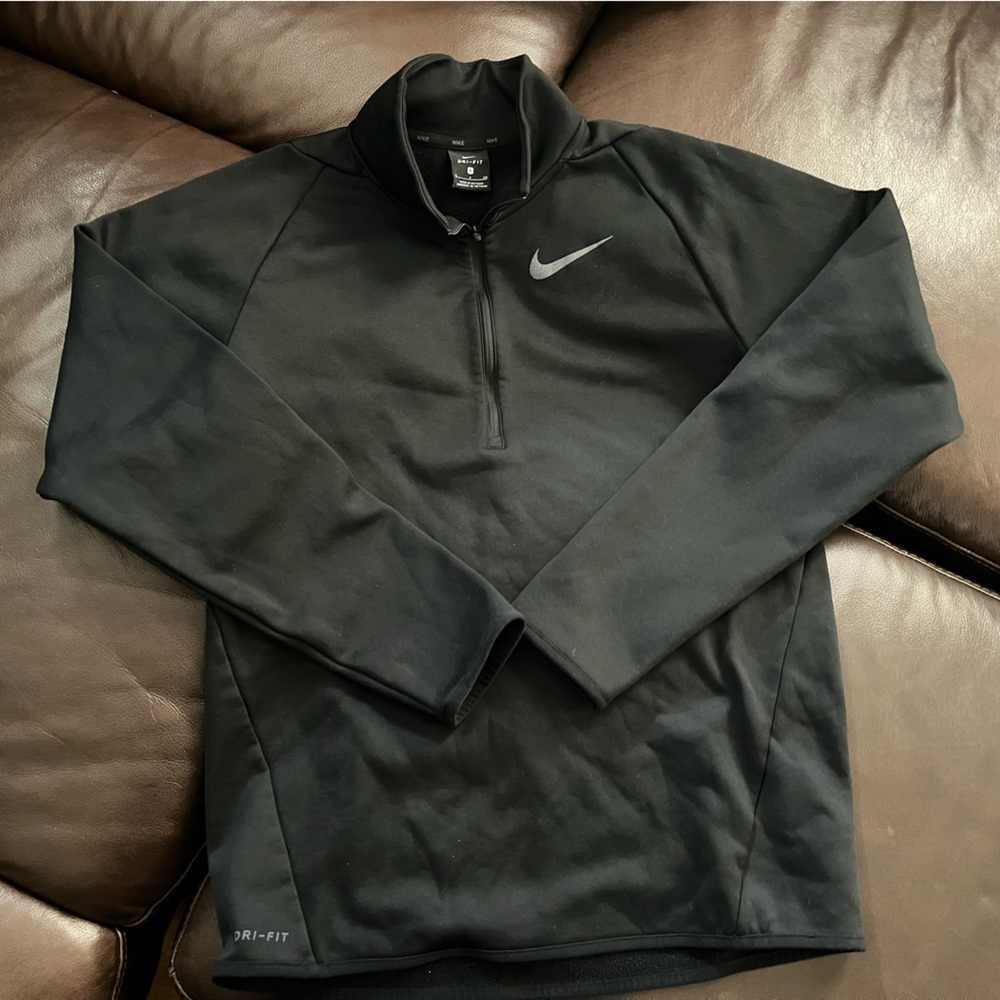 Men Size Small Nike Men’s Half Zip Black Dri-Fit